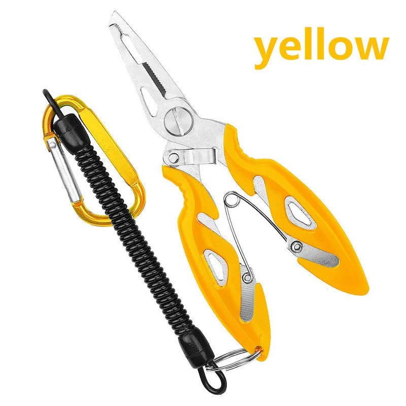 Pince de pêche, coupe-fil, ciseaux, mini dégorgeoir, outils multifonctions, nouvelle mâchoire à bec noir, plomb de pêche d'extérieur