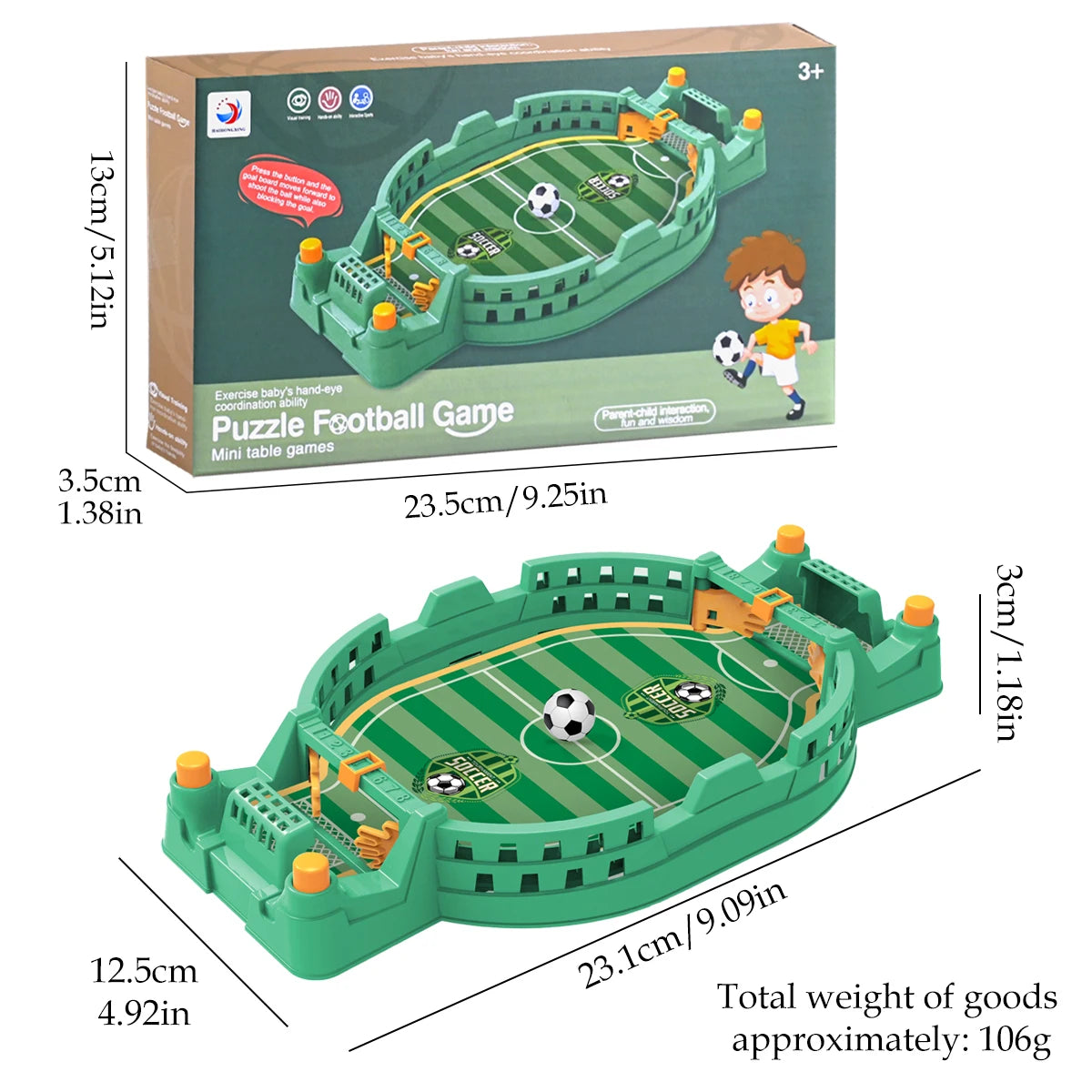 Mini baby-foot interactif de table, jeu de compétition de football, catapulte de bureau pour toute la famille