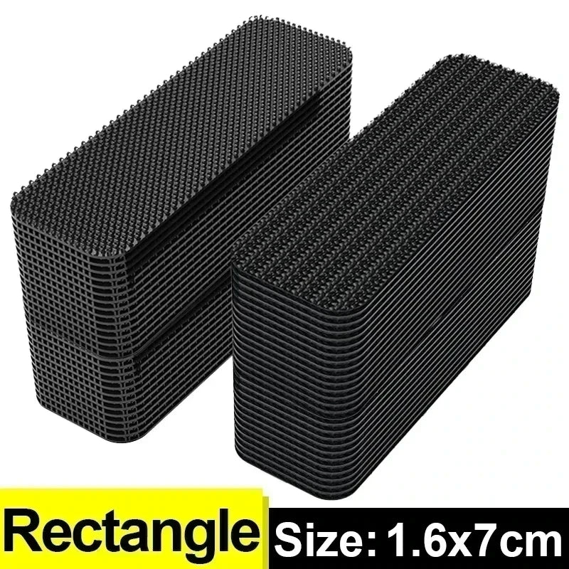 Nouveaux autocollants de fixation de tapis Double face, haute adhérence pour tapis de voiture, patchs fixes, tapis de sol de maison, bandes antidérapantes