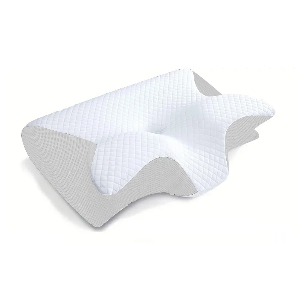 Oreiller à mémoire de sommeil papillon en mousse à mémoire de forme, oreiller profilé pour le cou, soulagement de la douleur, soutien de l'estomac, oreiller confortable