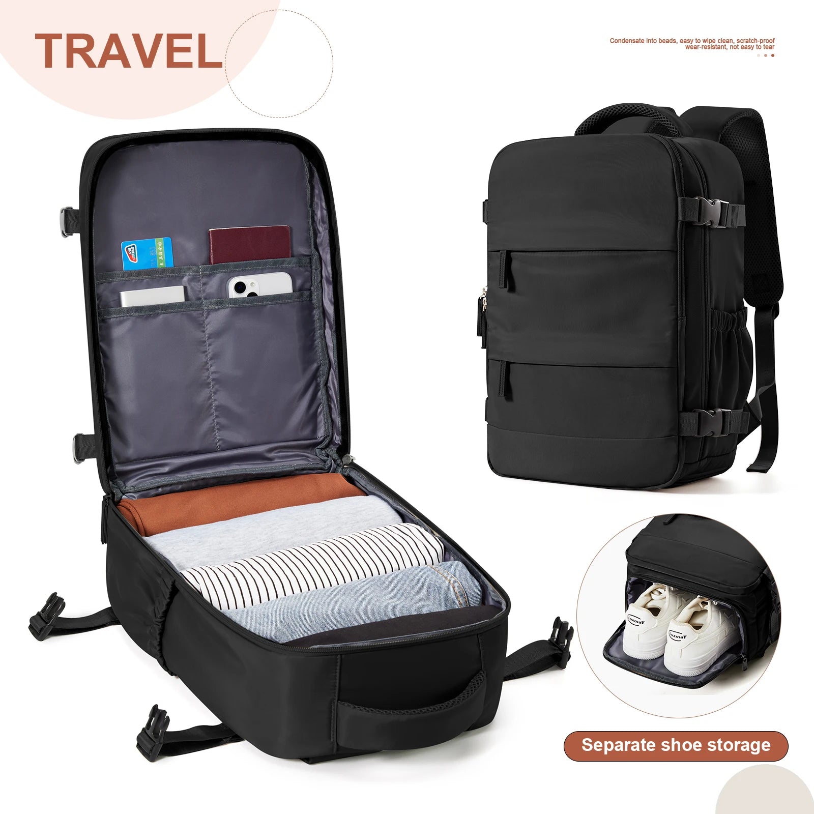 Ryanair sac à dos 40x20x25 sac de cabine sac à dos de voyage pour hommes femmes bagages à main loisirs sac à dos pour ordinateur portable backpack para viaje cabina
