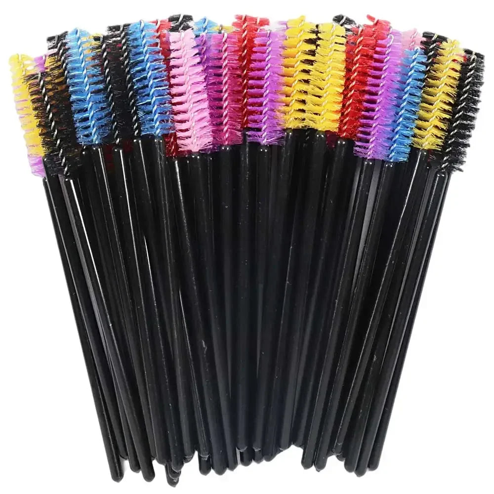 Brosse à cils en cristal jetable, peigne, Extension de cils, baguettes de Mascara, maquillage professionnel, outil de beauté, 50 pièces