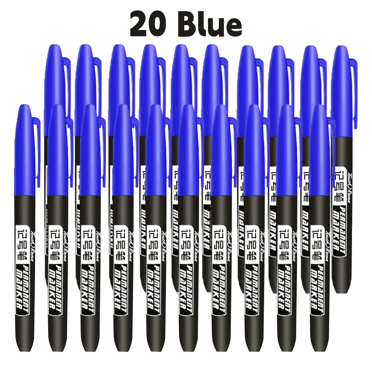 Stylo marqueur Permanent pour dessin Manga, 6 pièces, noir, bleu, rouge, encre étanche, stylos pour croquis, papeterie fournitures scolaires d'art