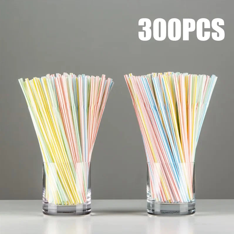 50-1000 pièces paille multicolore boire des pailles d'art pour les fournitures de fête de mariage boisson cuisine Cocktail paille à boire
