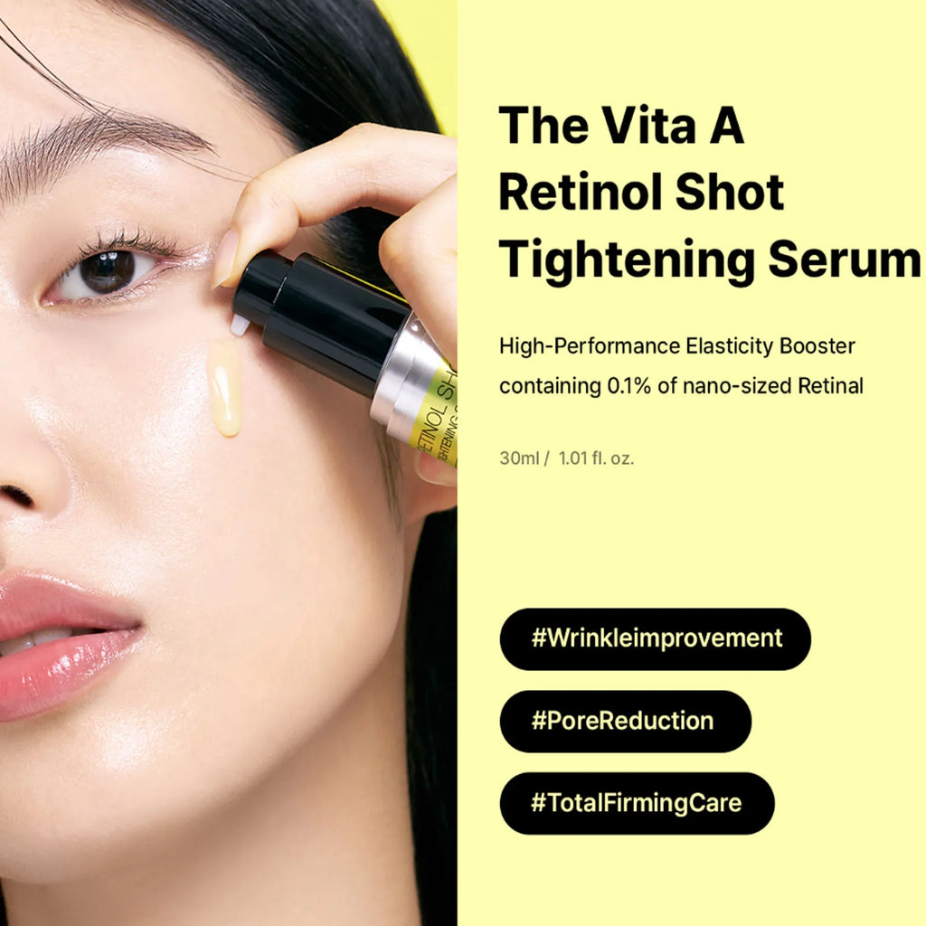 Sérum visage coréen au rétinol raffermissant, crème contour des yeux hydratante et anti-cernes, soin beauté pour la peau
