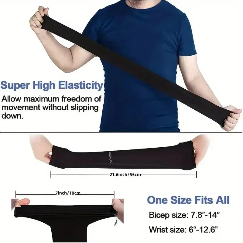 Lot de 3 paires de manchons de protection solaire respirants - Équipement respirant et anti-UV pour le sport, la conduite et les aventures en plein air
