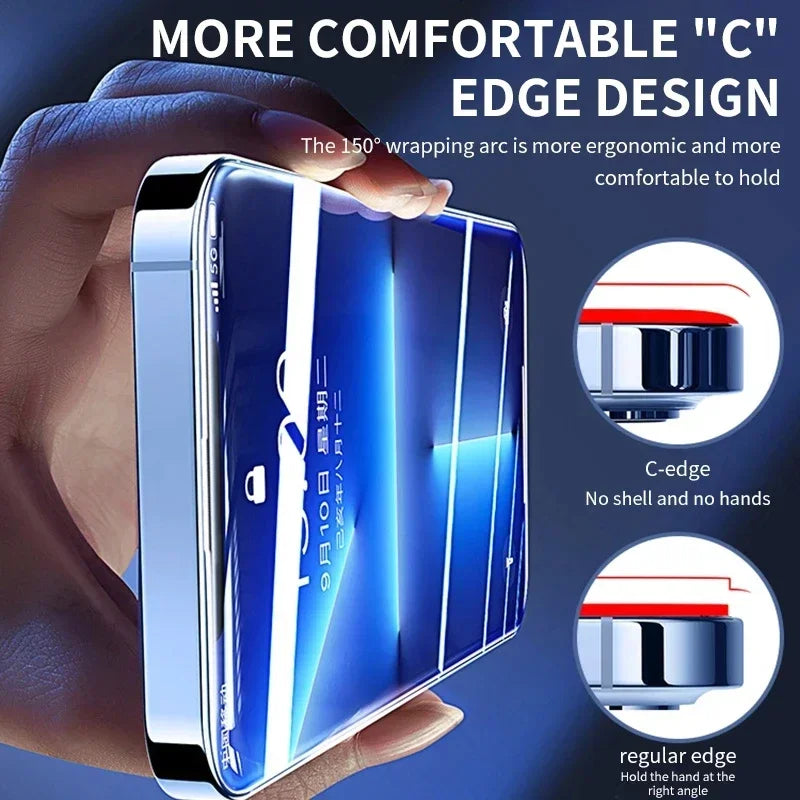 Protecteur d'écran, 3 pièces, en verre trempé pour iPhone 14 13 12 11 15 Pro Max Mini 17 XR XS MAX 7 8 Plus 16