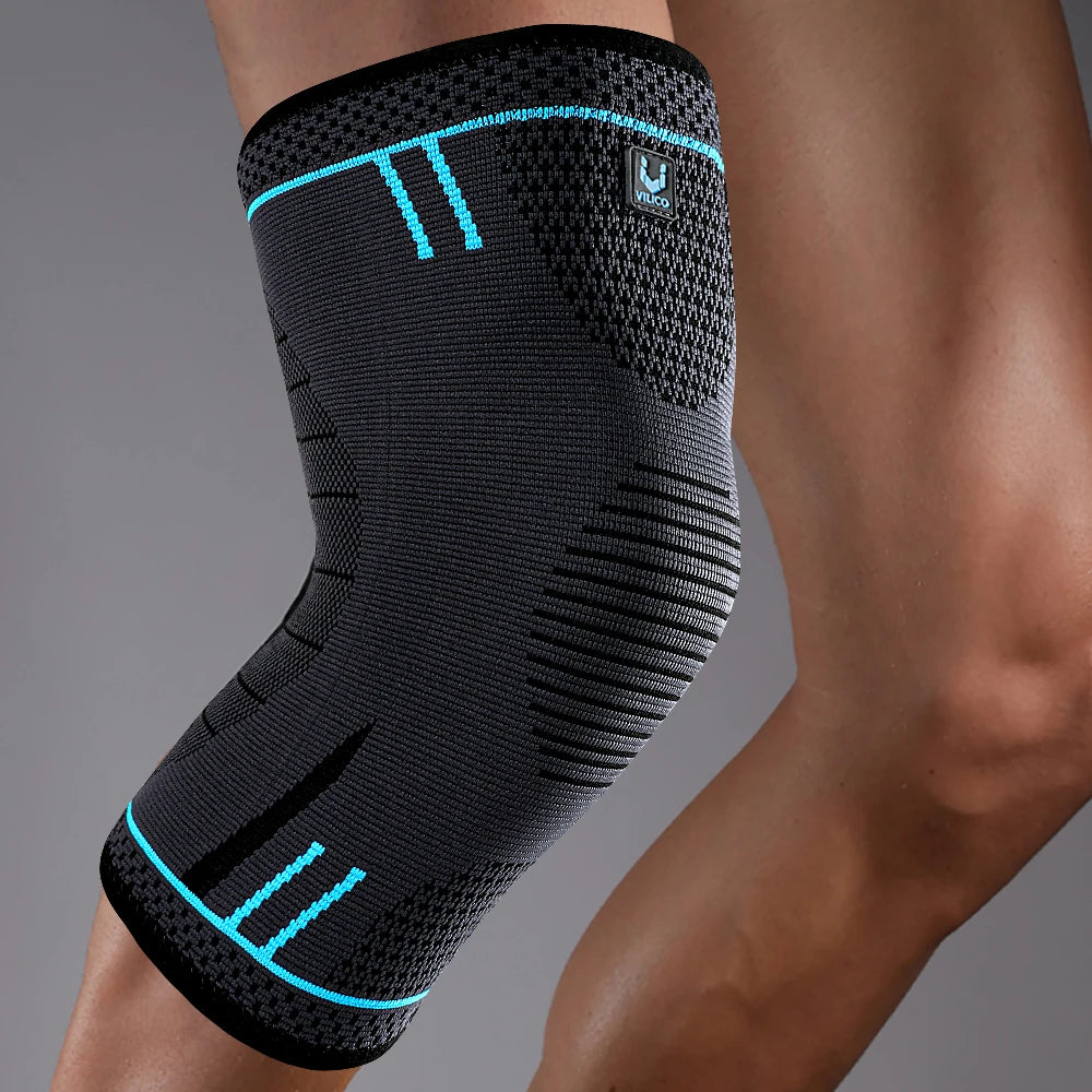 Genouillère professionnelle de Compression, manchon de genou antidérapant en Silicone, genouillère pour douleur au genou, déchirure du ménisque