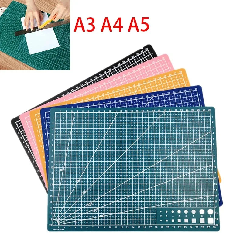Tapis de découpe en PVC A3 A4 A5, établi, Patchwork, tampon de coupe, manuel de couture, couteau de bricolage, gravure du cuir, planche à découper, sous-couche latérale
