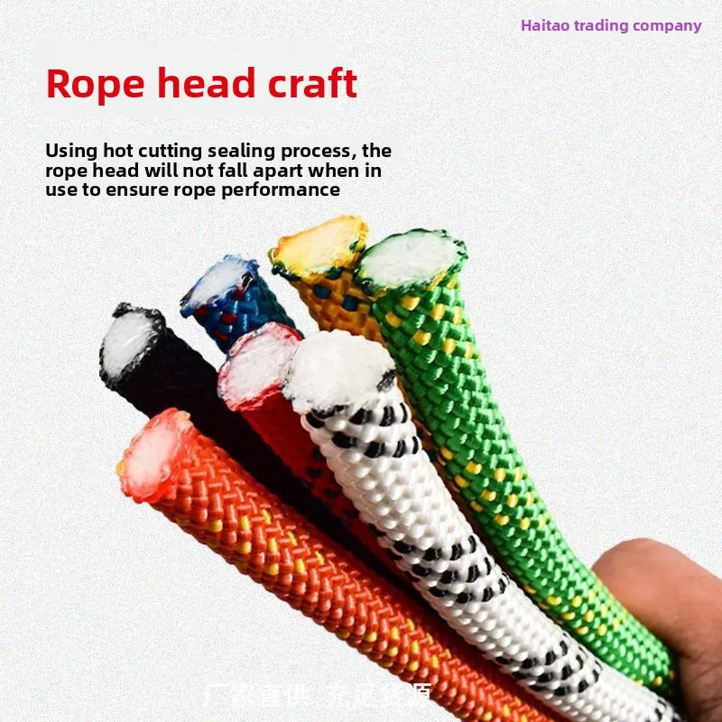 Corde de sécurité pour l'alpinisme en extérieur, corde de descente lente pour opérations en haute altitude, corde de sauvetage spéciale en polyester résistant à l'usure