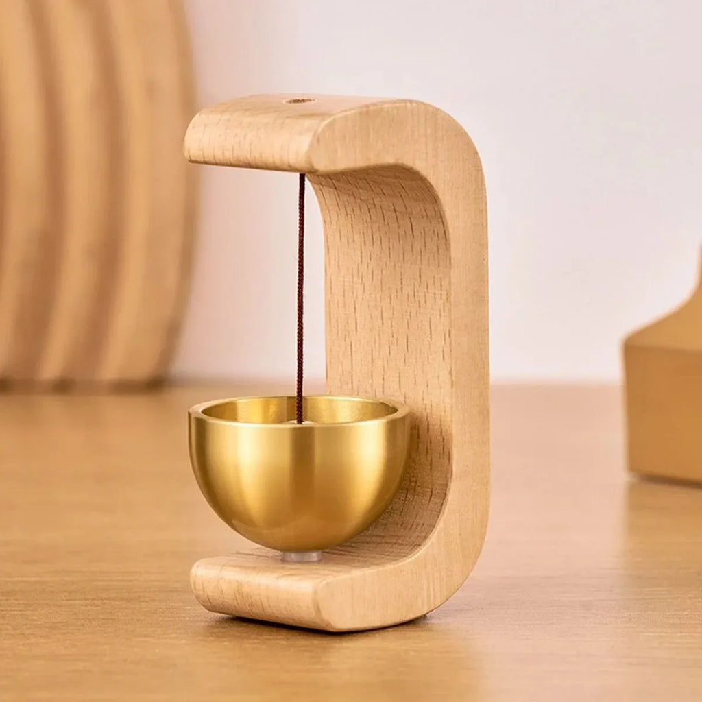 Carillons éoliens japonais en bois à suspendre, sonnette sans fil, clochette décorative pour porte d'entrée, pour l'ouverture de la maison