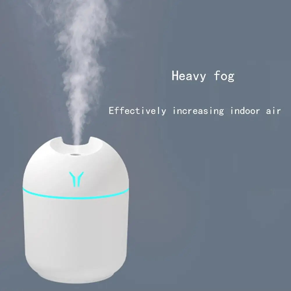 Diffuseur d'huile essentielle d'arome de Mini humidificateur d'air d'usb de 250ML pour le diffuseur ultrasonique de fabricant de brume muet de voiture à la maison avec la lampe de couleur de LED