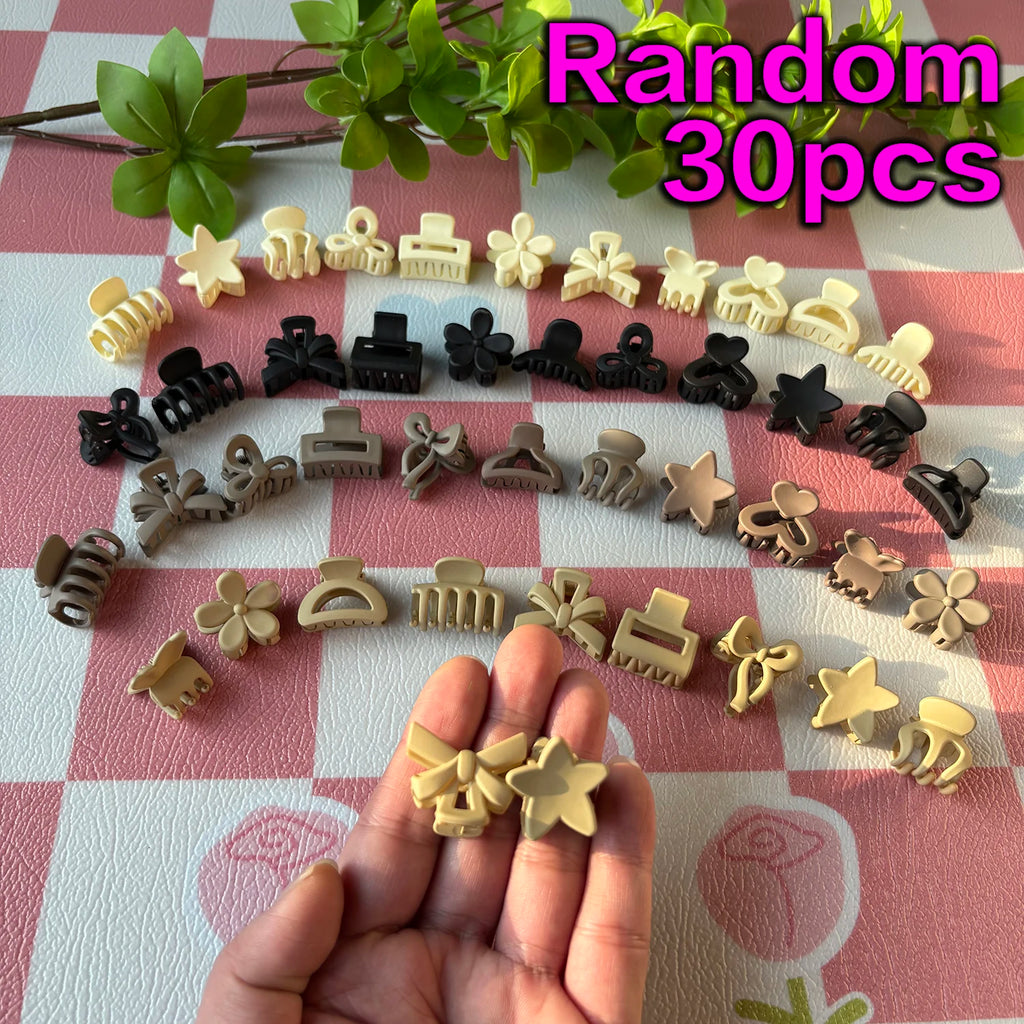 Paquet mixte de petits clips beiges, accessoires mignons pour filles, parfaits pour un usage quotidien, des Occasions spéciales ou des cadeaux de voyage, 5/10/20/30 pièces