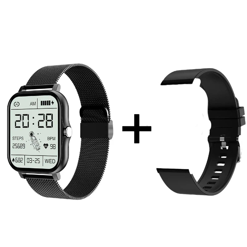HOMEFISH Smart Watch Android Phone 1.44''Inch Color Screen Bluetooth Call Blood Oxygen/Pressure Monitoring Smart Watch Women Men