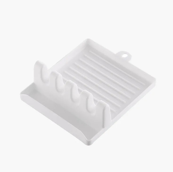 1Pcspatula Rack Pot Couvercle Rack Étagères Comptoir Pelle Cuillère Étagère Soupe Cuillère Pad Mettre Soupe Cuillère Porte-Baguettes