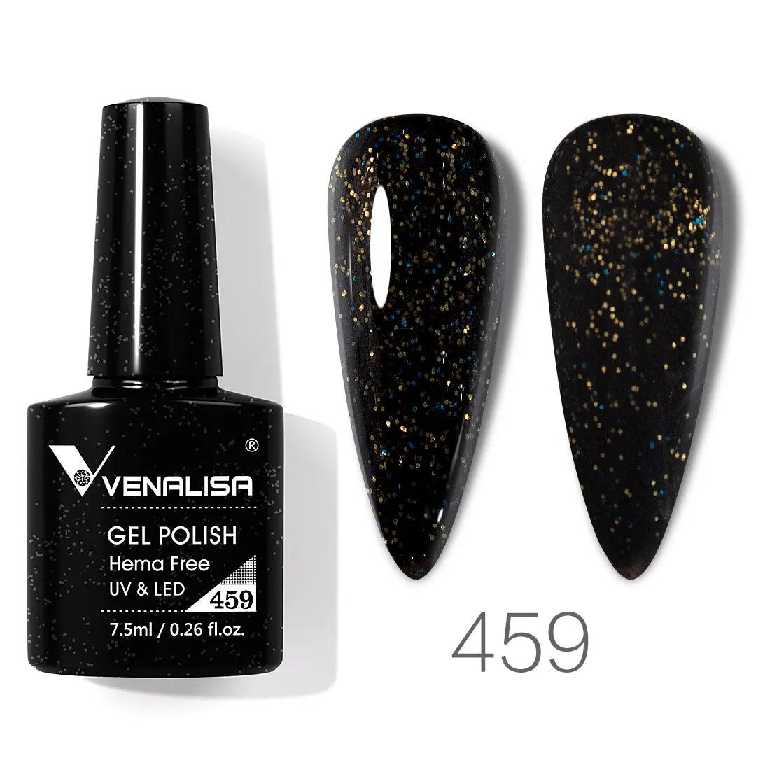 Vernis à ongles gel Venalisa 7,5 ml SANS HEMA, semi-permanent, UV/LED, couvrance totale, texture ultra-douce, manucure sublime