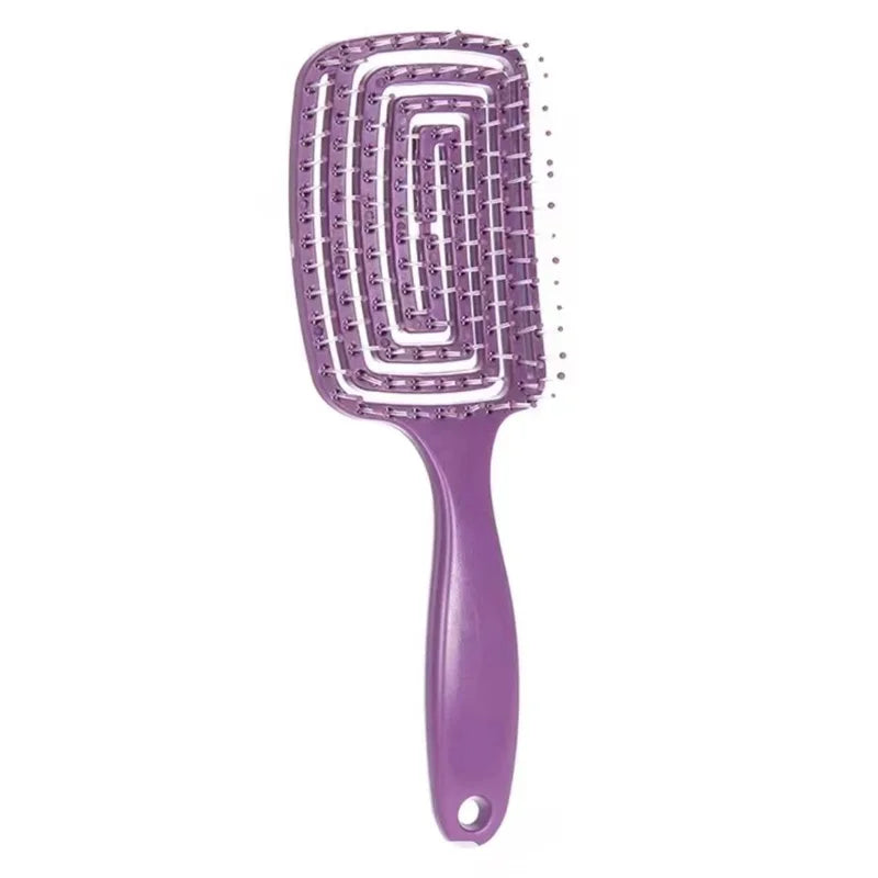 Peigne de Massage élastique ajouré, brosse à cheveux, peigne de Massage du cuir chevelu, démêlant, séchage rapide, outil démêlant, 1 pièce