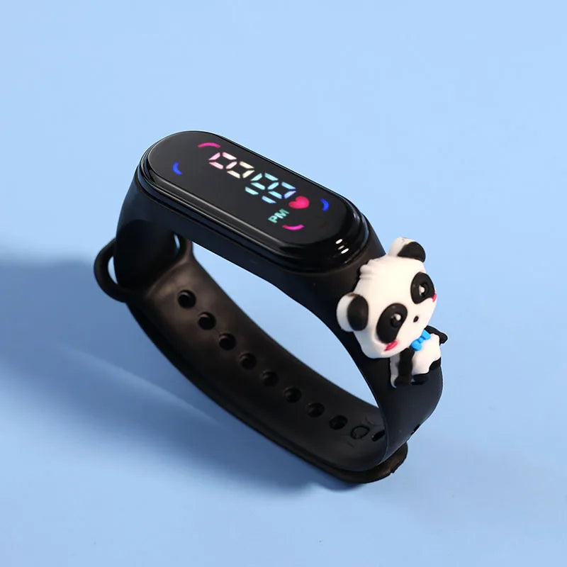 Disney Fashion Mickey Children Watches For Girls Electronic Bracelet Sports Touch LED  Doll Kids Watch Women Waterproof Clock