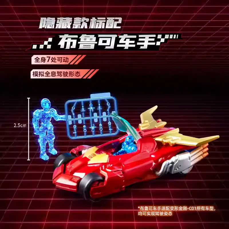 Original Blokees Wheels Transformers Car C01 Car Leader Figure Blind Box Autobot Anime Peripheral Collection Toys Kids Gift