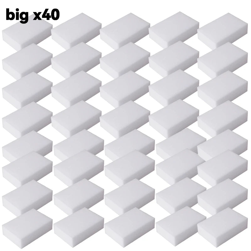 Lot de 5 ou 50 éponges magiques en mélamine, nettoyantes et ultra-absorbantes, pour la cuisine et la salle de bain, outils de nettoyage et produits ménagers