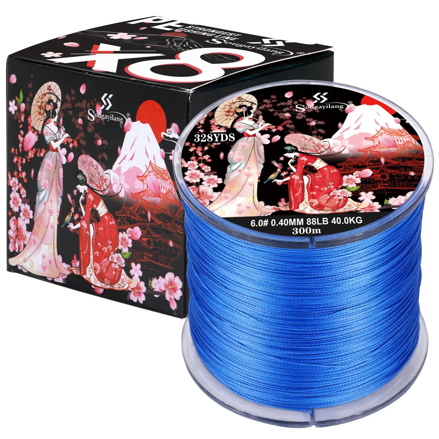 Ligne de pêche tressée Sougayilang 8 brins 100 m 300 m, multifilament, pour la pêche à la carpe, accessoire de pêche en fil tressé japonais, ligne PE