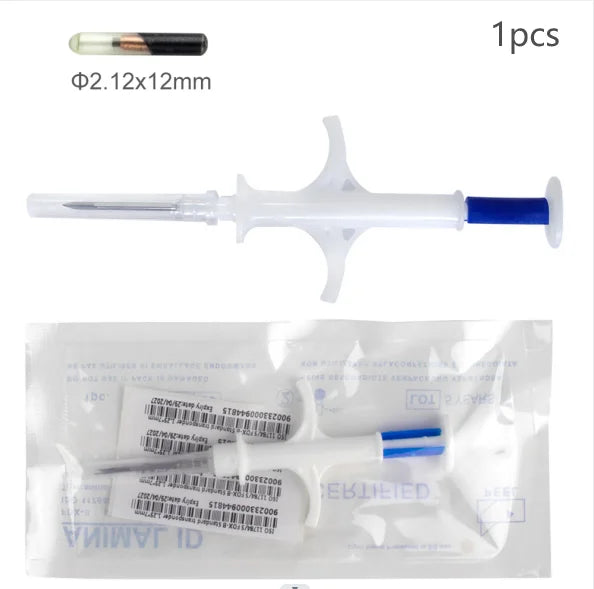 1/5/20 pièces EM4305 Micropuce Norme Internationale 134.2KHz FDX-B Puce D'identification des Animaux Seringue