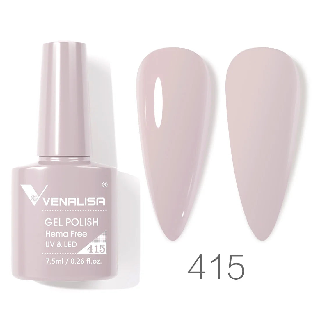 Vernis à ongles gel Venalisa 7,5 ml SANS HEMA, semi-permanent, UV/LED, couvrance totale, texture ultra-douce, manucure sublime