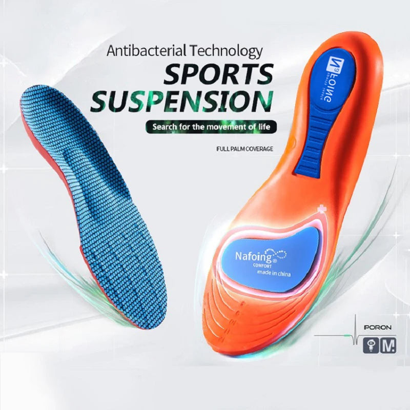 Semelles orthopédiques de Sport pour pieds hommes femmes EVA respirant chaussures d'absorption des chocs semelle intérieure pour la course à pied basket-ball Sport coussinets de soins