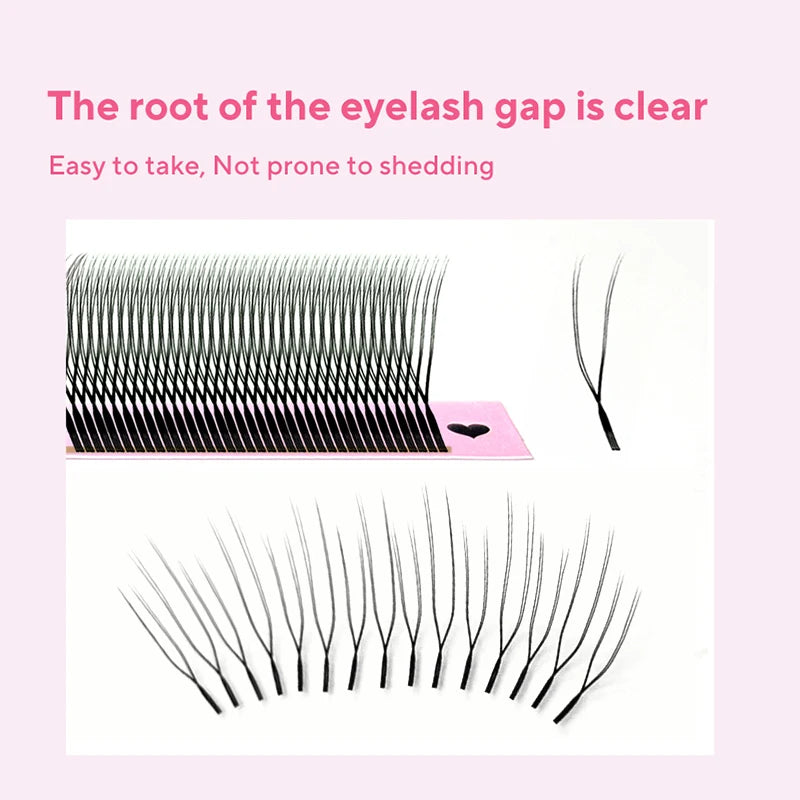 DIYDAY – Extension de cils YY en forme de U, faux cils en vison Ultra doux et légers, PBT Premium, Double couche