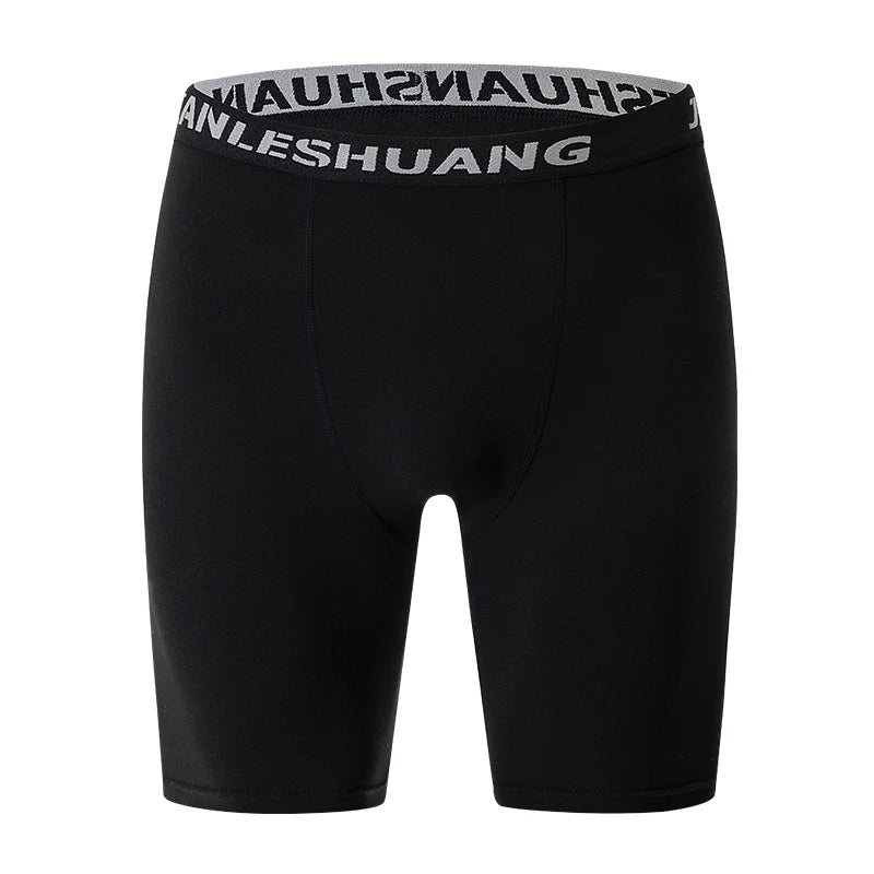 Men Boxers Sports Underwear Underpants Gym Shorts M L XL Black Quick-Drying Sweatpants Moisture Absorption Breathable Fitness