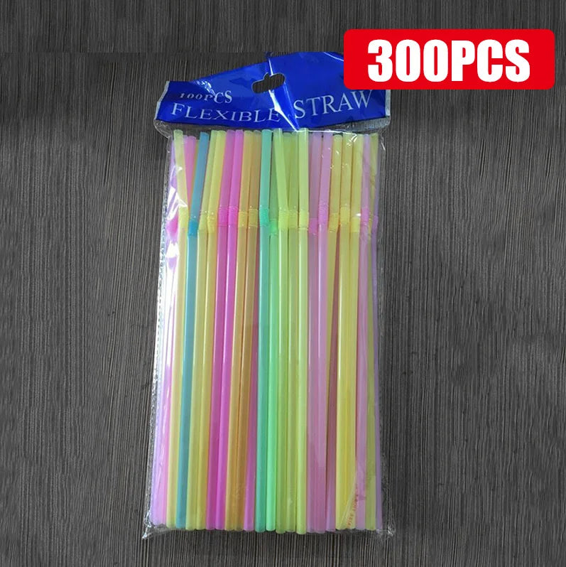 50-1000 pièces paille multicolore boire des pailles d'art pour les fournitures de fête de mariage boisson cuisine Cocktail paille à boire