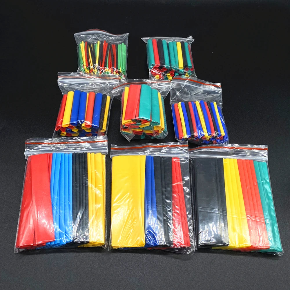 Kit d'emballage thermo rétractable, 127 à 750 pièces, gaine thermo rétractable, pour câbles de connexion électrique, gaine d'isolation
