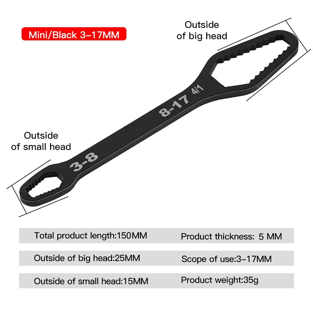 Clé Torx universelle 8-22mm, lunettes réglables à serrage automatique, planche à clé Torx à Double tête, outils manuels pour usine