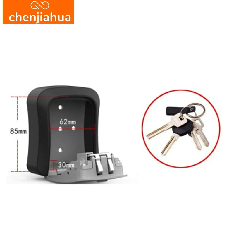 Boîte de rangement secrète pour clés murales, organisateur de combinaison de 4 chiffres, mot de passe, Code de sécurité, serrure sans clé, coffre-fort pour clés de maison