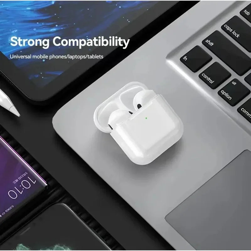 Écouteurs sans fil TWS originaux Fone Bluetooth intra-auriculaires Pro4 compatibles avec tous les smartphones