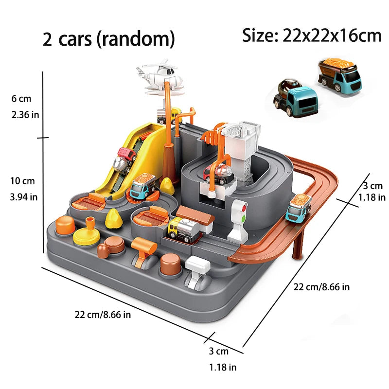 Hot Racing Rail Car Model Train Track Adventure Game Animals Space Rocket Toys Children Educational Brain Mechanical Interactive