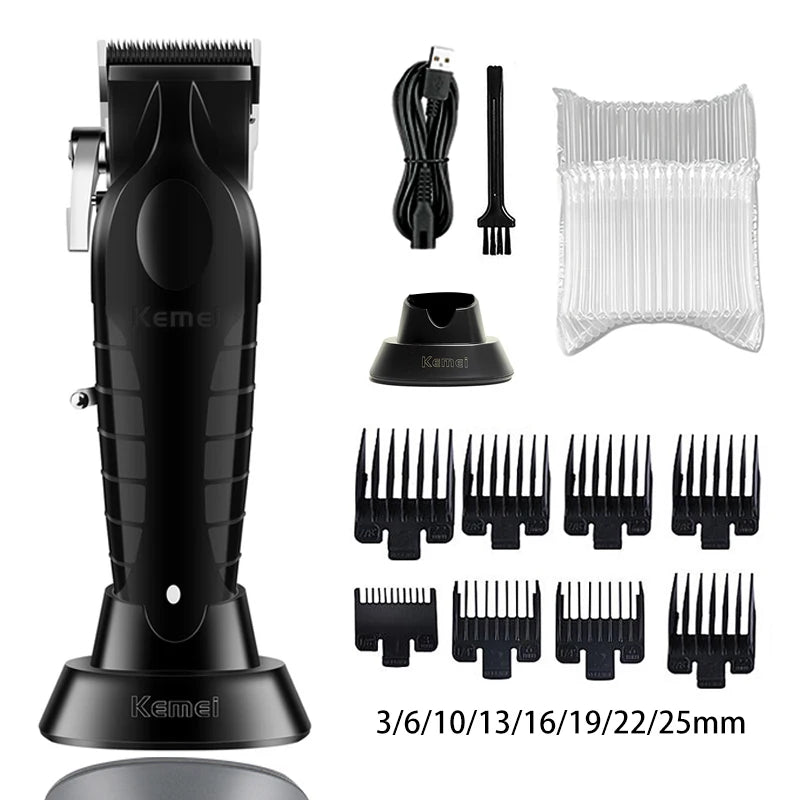 Kemei KM-2296 KM-2299 KM-1102 Kit de tondeuse à cheveux rasoir électrique pour hommes tondeuse à cheveux Machine professionnelle pour couper les cheveux