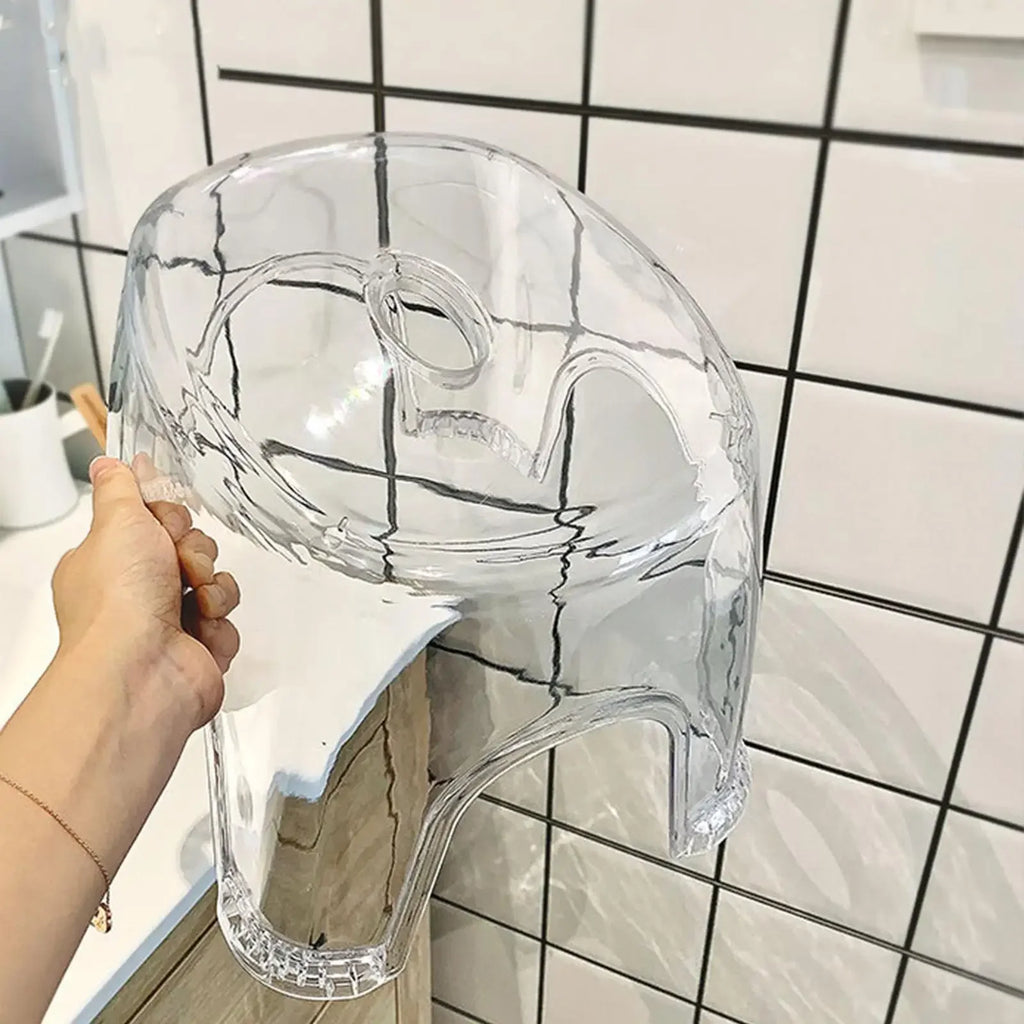 Tabouret de douche antidérapant en acrylique transparent, petit tabouret bas pour enfants, salon, salle de bain, mobilier moderne et épuré