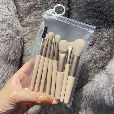 Ensemble de 13 pinceaux de maquillage Purpleflower en forme de feuille de houx, à poils doux, comprenant un pinceau poudre pour le visage, un pinceau illuminateur, un pinceau blush et un pinceau fard à paupières. Un ensemble complet d'outils de beauté.