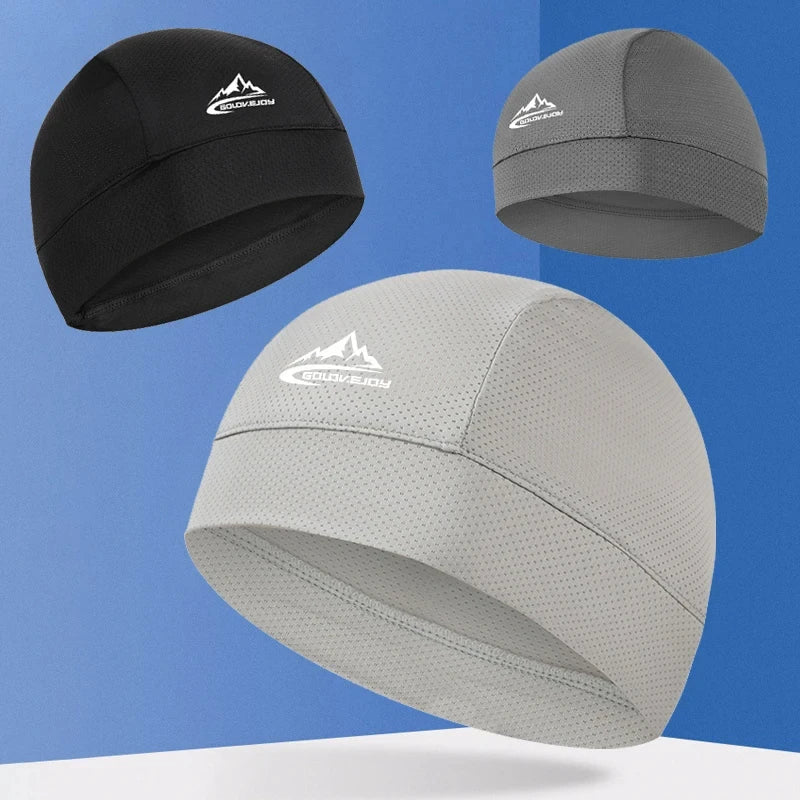 Bonnet rafraîchissant doublé de casque, respirant et évacuant la transpiration, idéal pour le cyclisme, la course à pied et la randonnée. Confortable et à séchage rapide