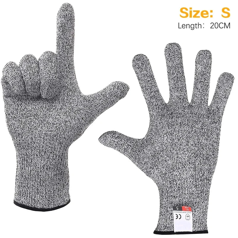 HPPE niveau 5 gants de sécurité anti-coupure haute résistance industrie cuisine jardinage anti-rayures anti-coupure coupe de verre multi-usages
