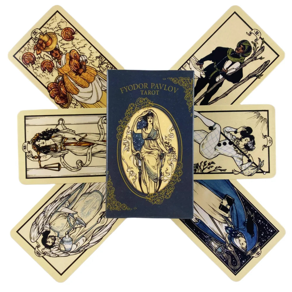 Cartes de Tarot de Fyodor Pavlov, un jeu de 78 cartes, oracle, visions anglaises, édition divinatoire, jeux de société