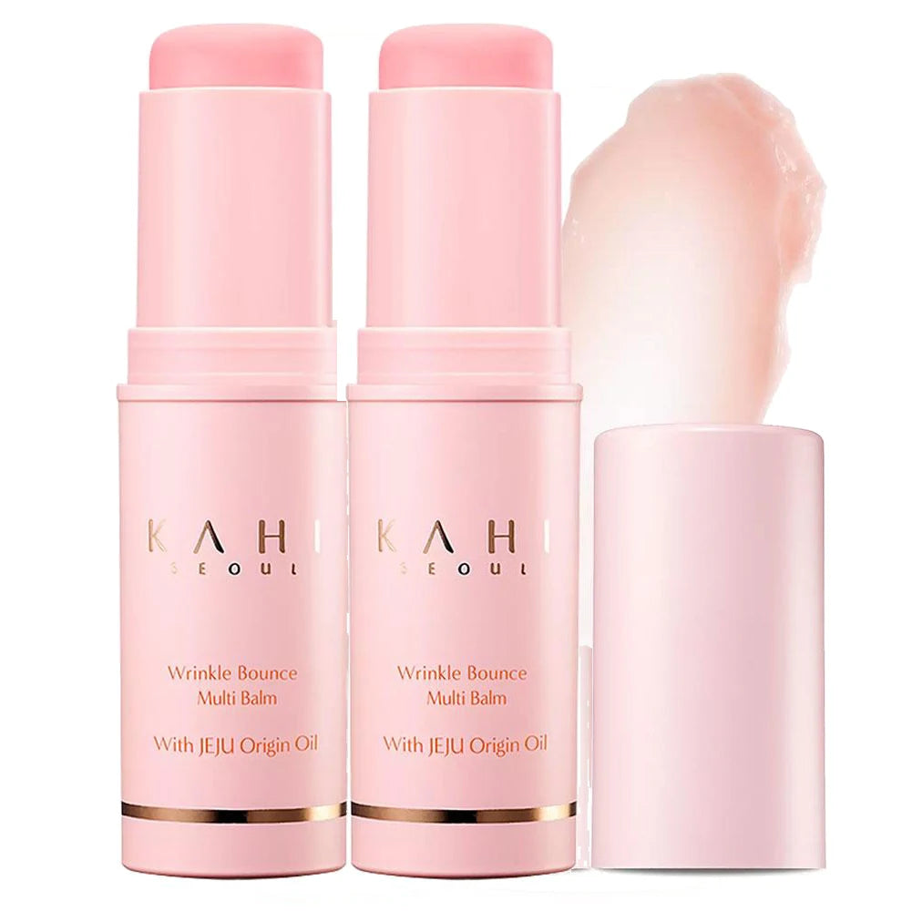 Baume multi-usages hydratant Wrinkle Bounce pour le visage, stick hydratant quotidien, baume tout-en-un, crème hydratante pour les lèvres, les yeux et le cou
