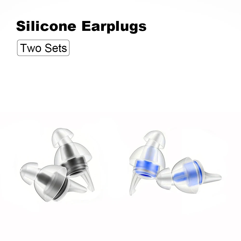 HUAK 2 ensembles de bouchons d'oreilles pour moto – Silicone haute fidélité réutilisables, étanche IPX8 pour la natation et les voyages