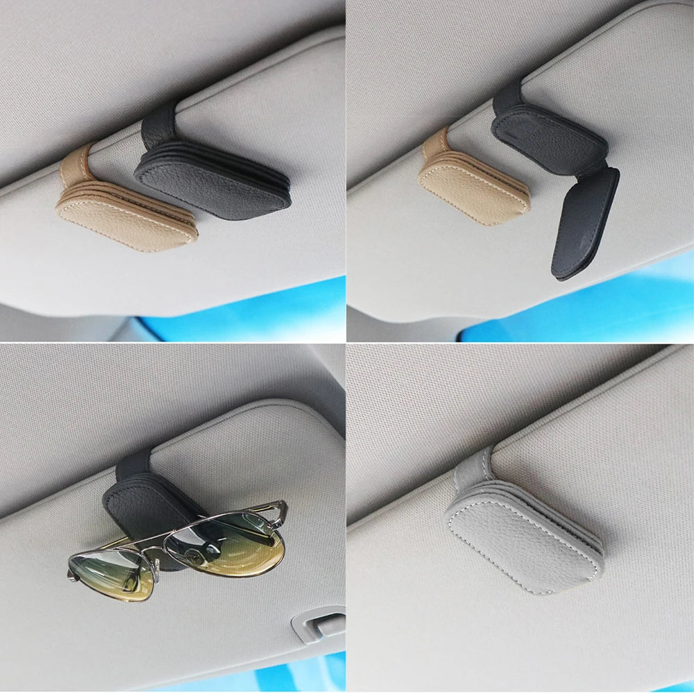 Clip universel pour lunettes de soleil de voiture, porte-billet, support de fixation, étui à stylos, pare-soleil, accessoires de voiture