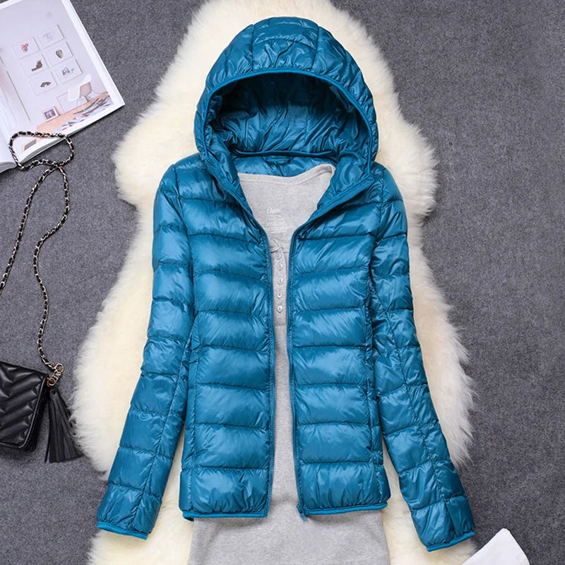 Veste bouffante à capuche pour femme, 15 couleurs, grande taille 5XL 6XL 7XL, nouvelle collection printemps-automne 2025, Ultra légère, emballable
