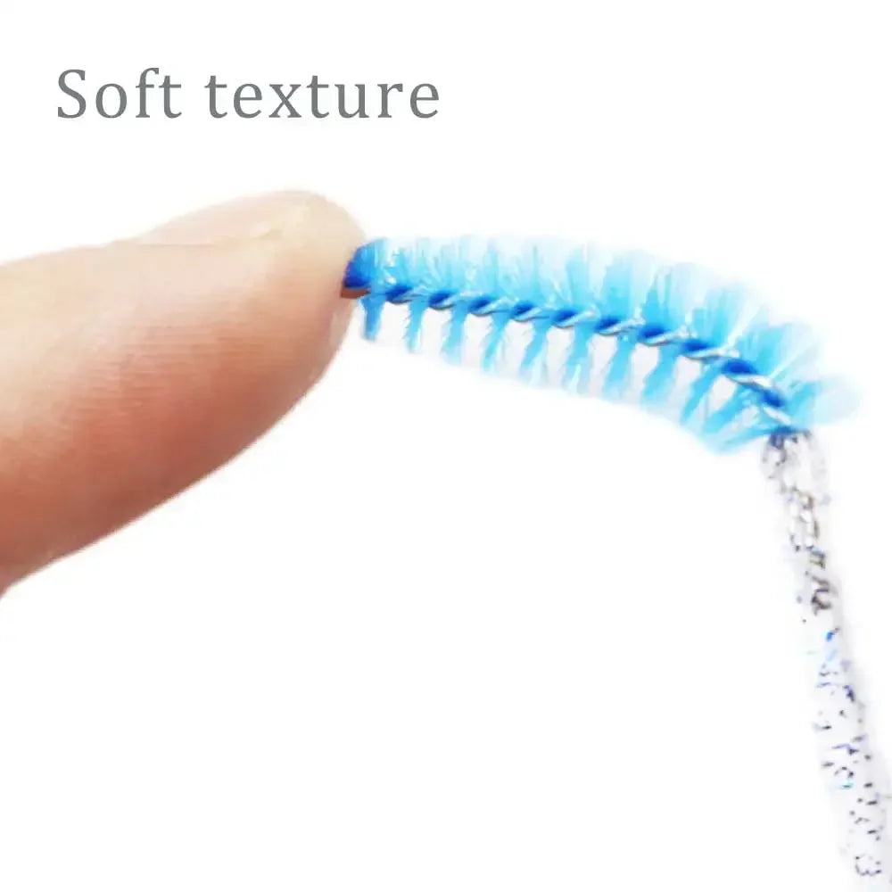Brosse à cils en cristal jetable, peigne, Extension de cils, baguettes de Mascara, maquillage professionnel, outil de beauté, 50 pièces