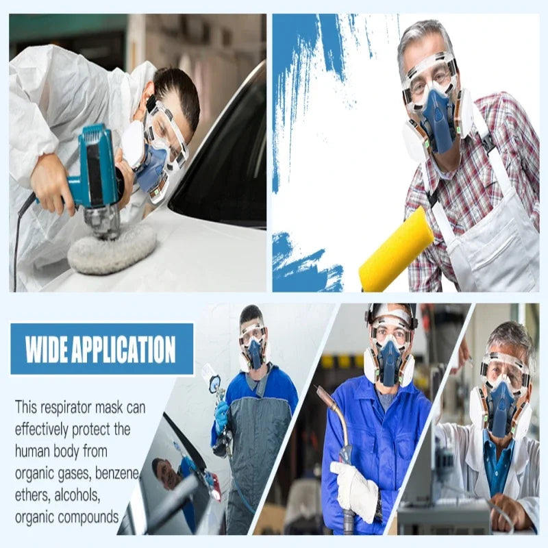 Nouveau 7502 masque respiratoire masque de protection industrie peinture pulvérisation poussière masque à gaz avec 501 5N11 6001CN demi-masque chimique