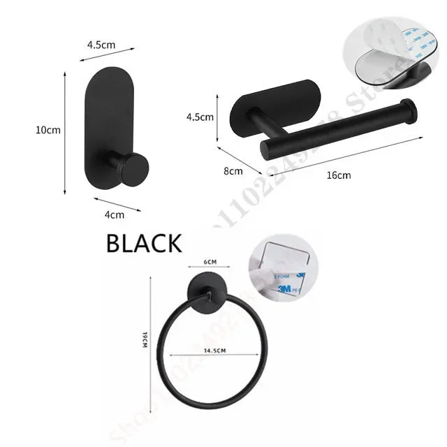 Support mural adhésif pour essuie-tout sous meuble, pour la cuisine et la salle de bain. Porte-rouleau d'essuie-tout doré