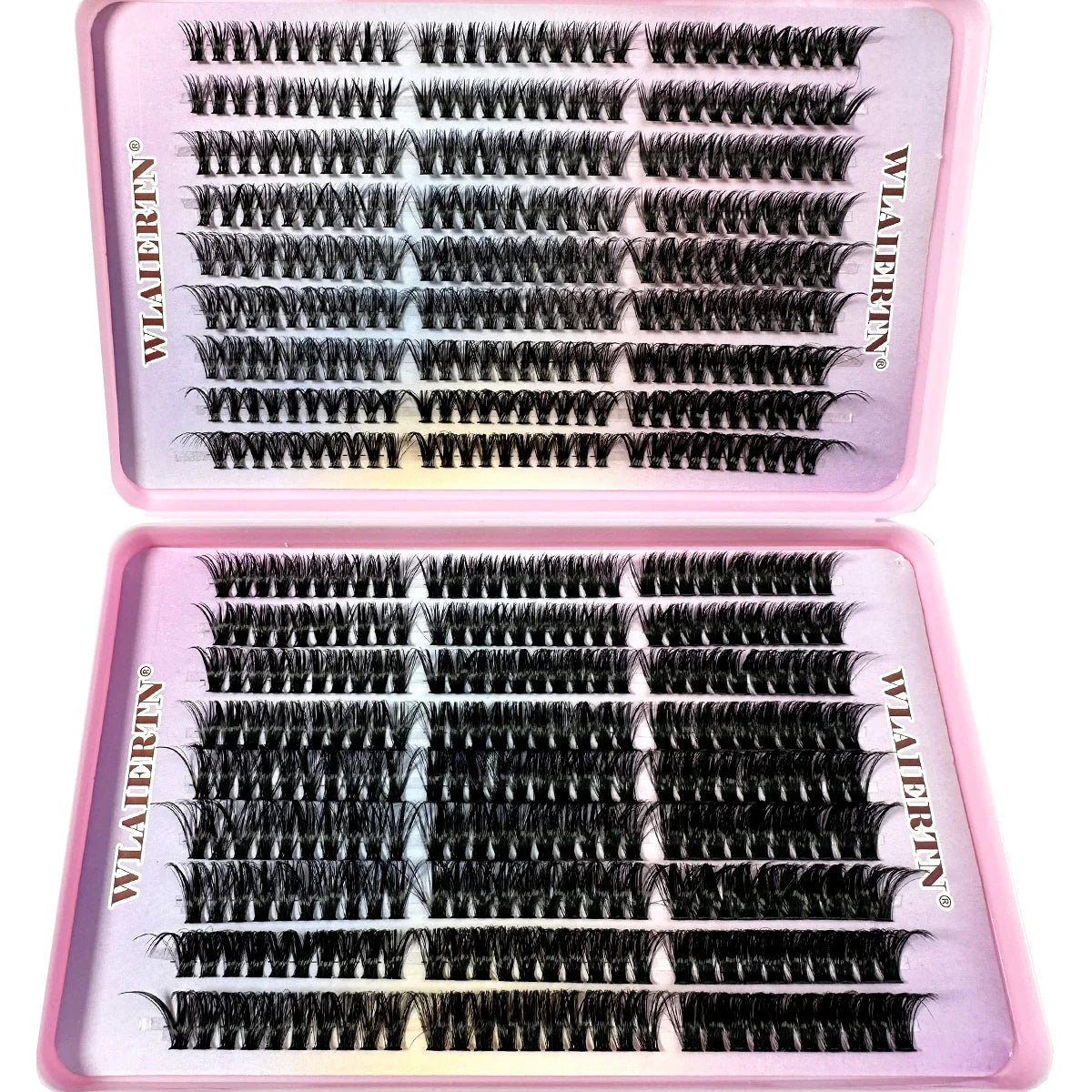 Faux cils en vison 540Cluster C Courbés 9-16mm Extension de cils naturels mixtes 3D Bande russe Outil de maquillage personnel